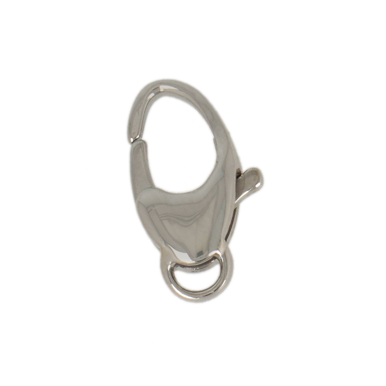 stainless steel oval lobster clasp 13x7mm | 2pc
