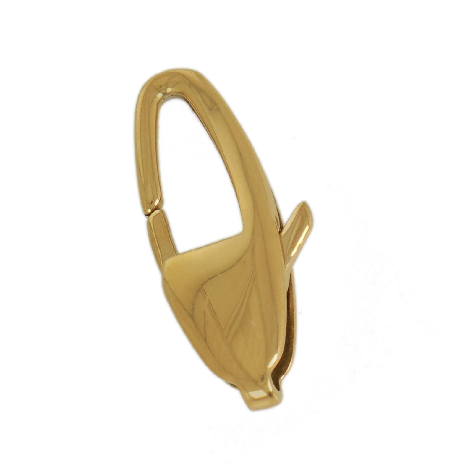 gold plated stainless steel oval lobster clasp 20x9mm | 1pc