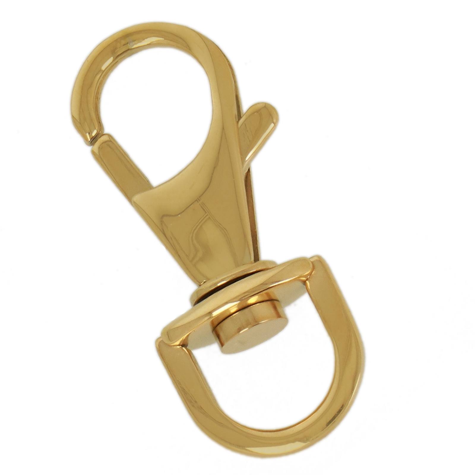 gold plated stainless steel trigger clasp 28x12mm | 1pc