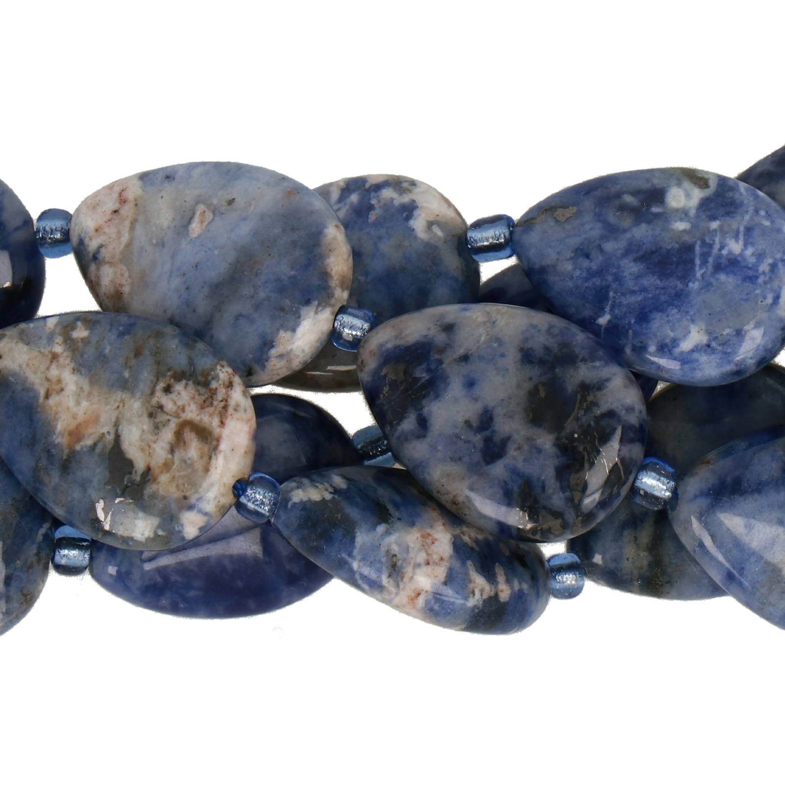 sodalit glatt tropfen 18x13mm | 4st