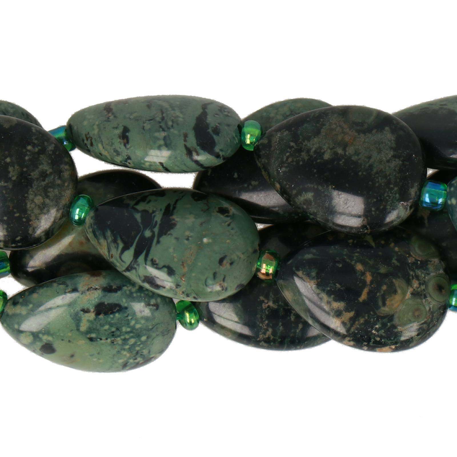 kambaba jasper smooth drop 18x13mm | 4pc