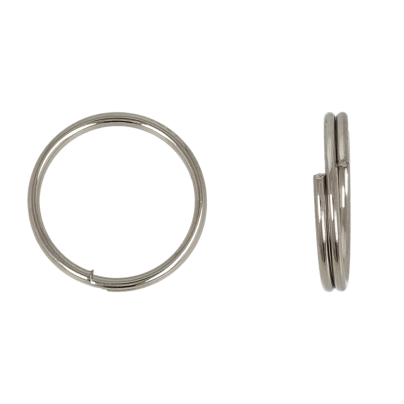 stainless steel split ring 10mm - diametro 0,7mm | 100pc