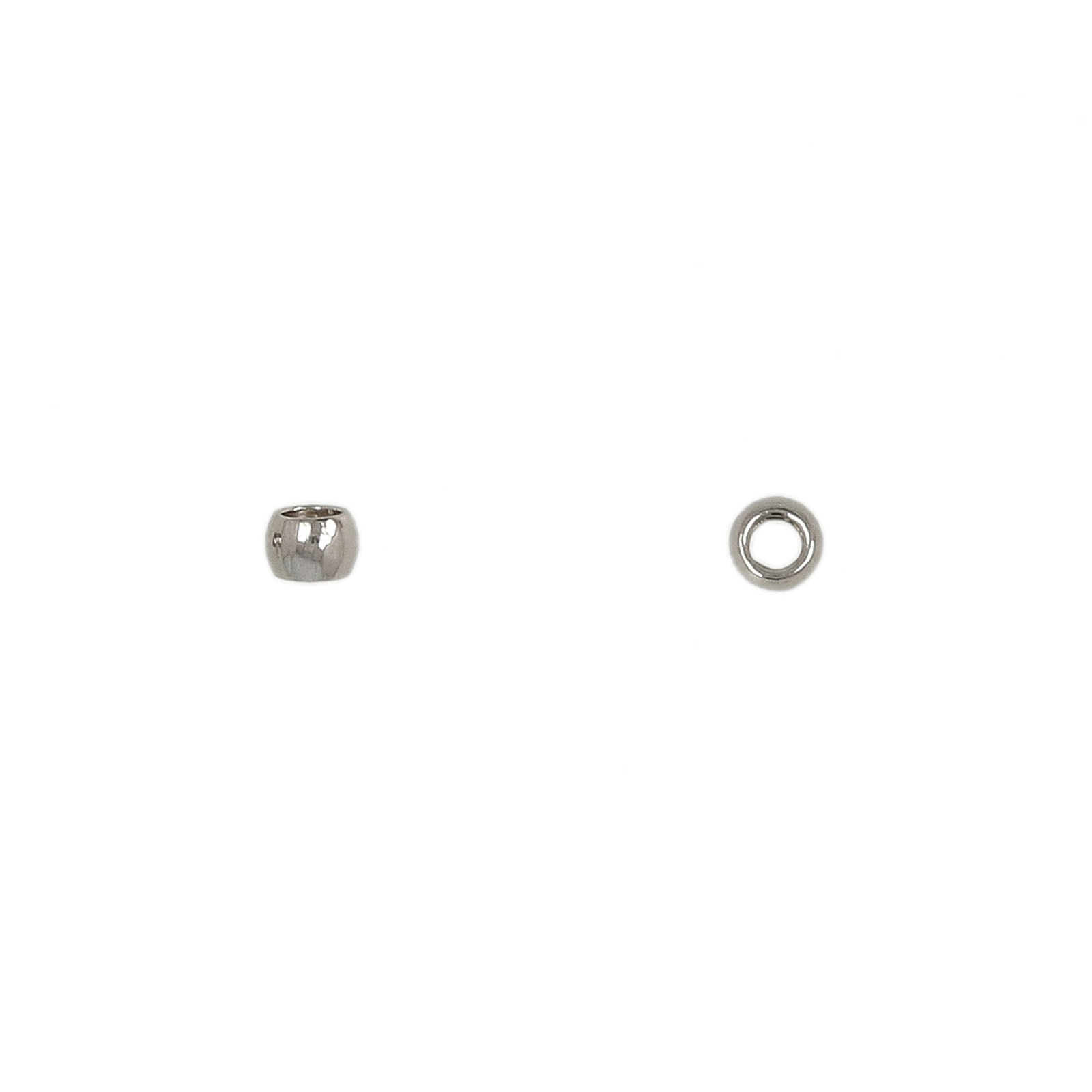 trennperle kugel glatt edelstahl 2mm - loch 1mm | 100st