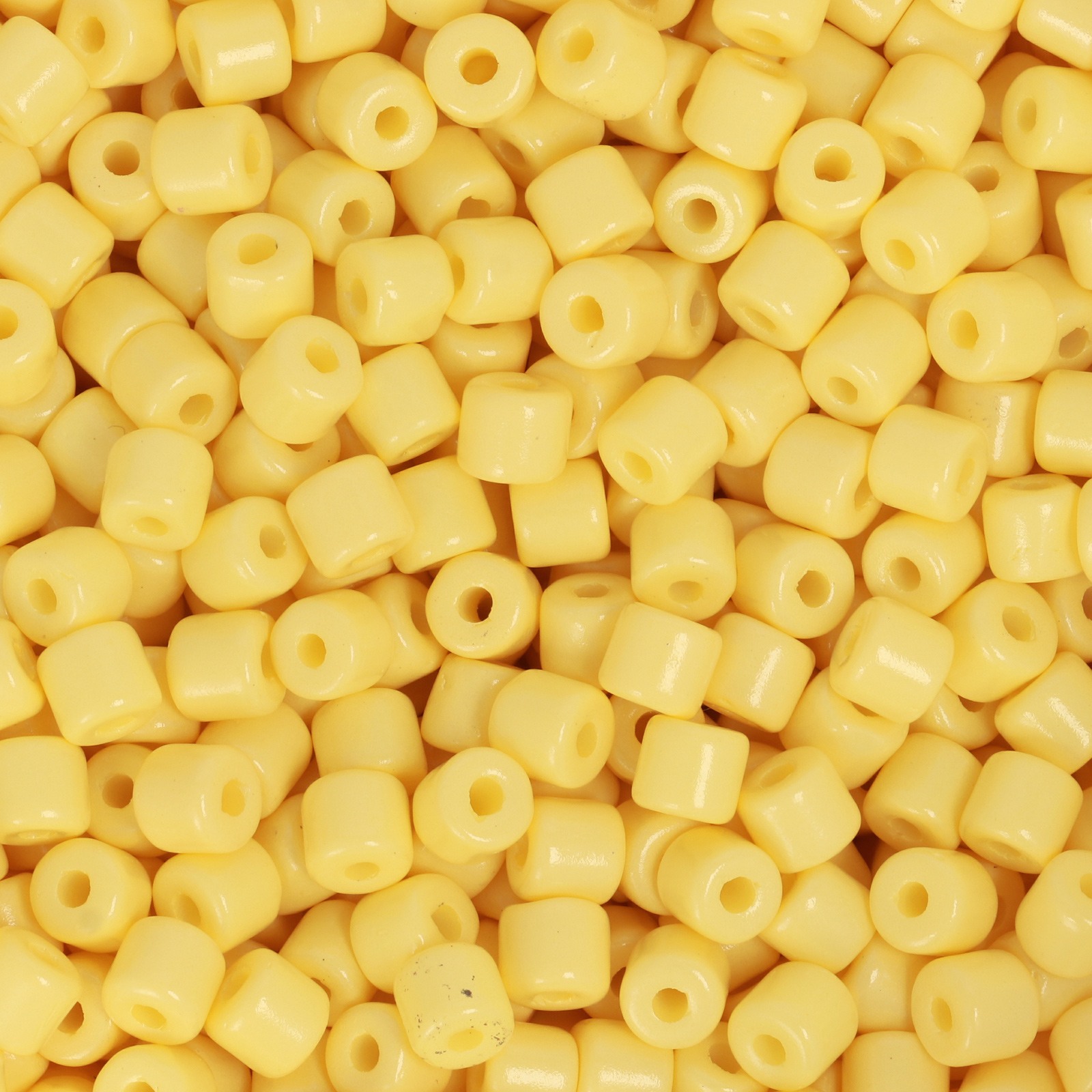 semini by hobbyperline cilindri 4mm - opaque pale yellow | 20gr