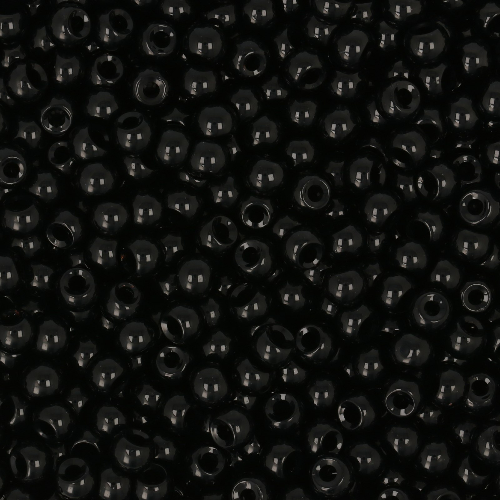 semini by hobbyperline rocailles 6/0 - opaque black | 20gr