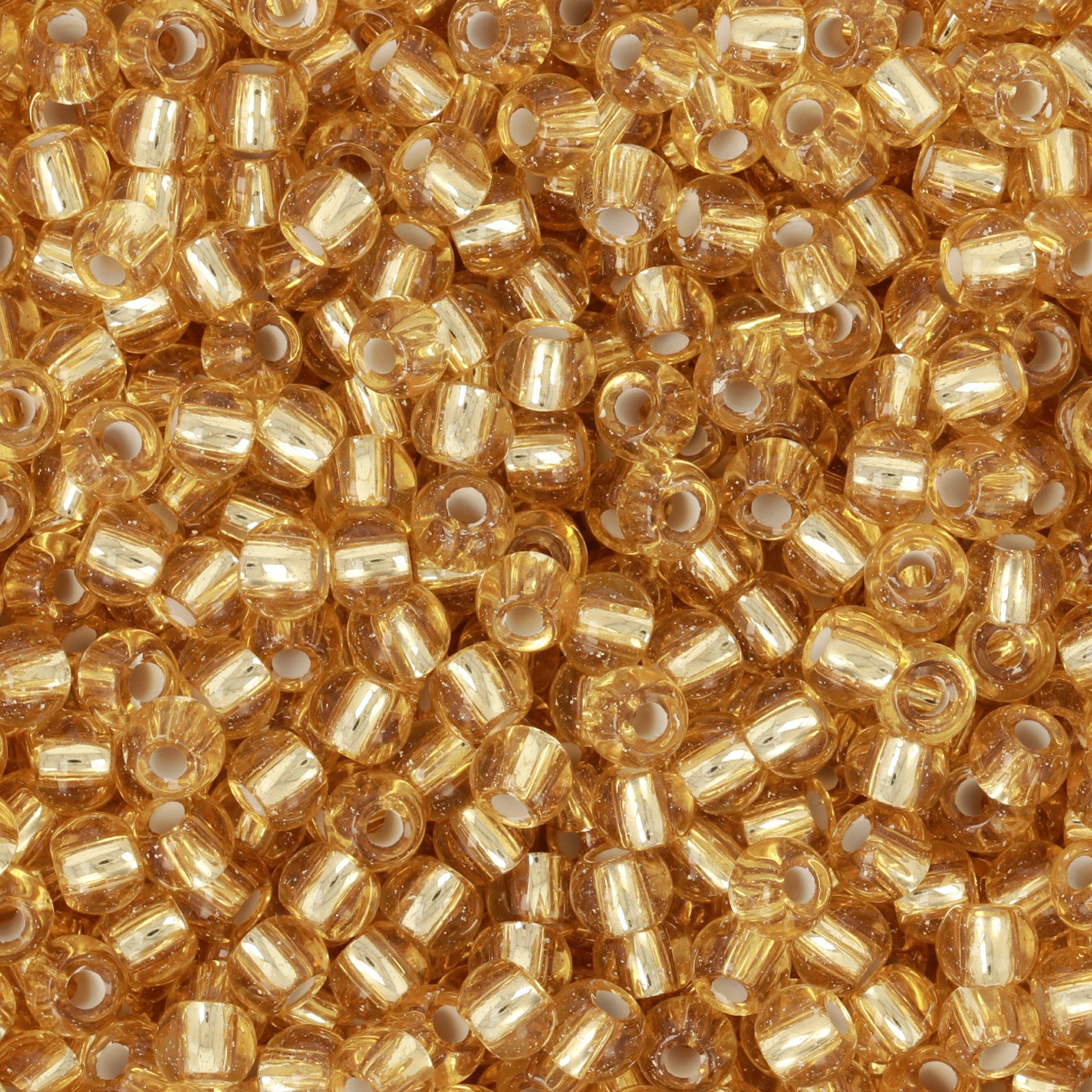 semini by hobbyperline rocailles 6/0 - silver-lined light topaz | 20gr