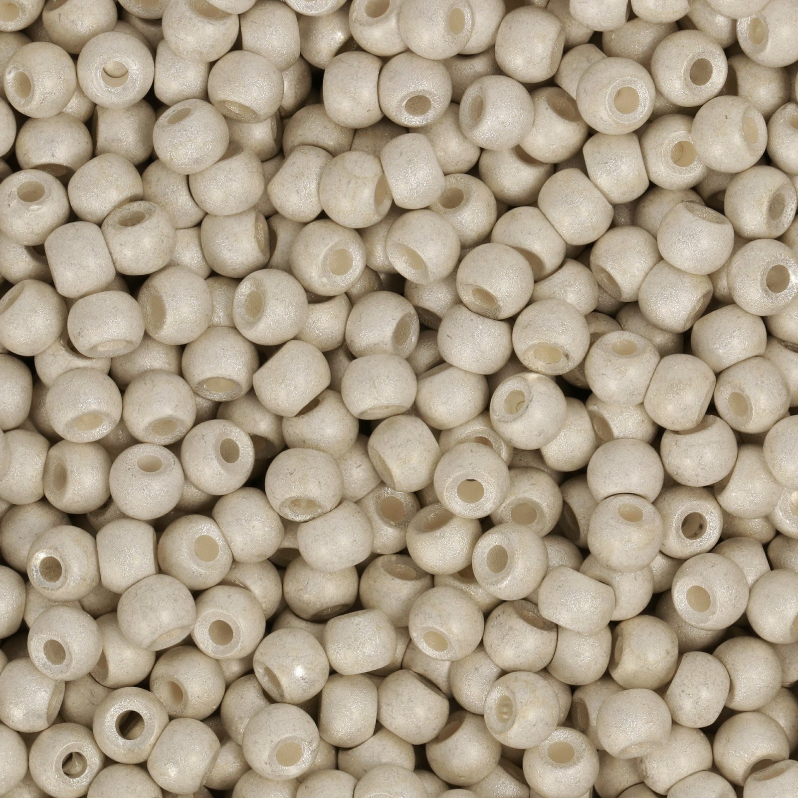 semini by hobbyperline rocailles 6/0 - metallic frosted aluminium | 20gr