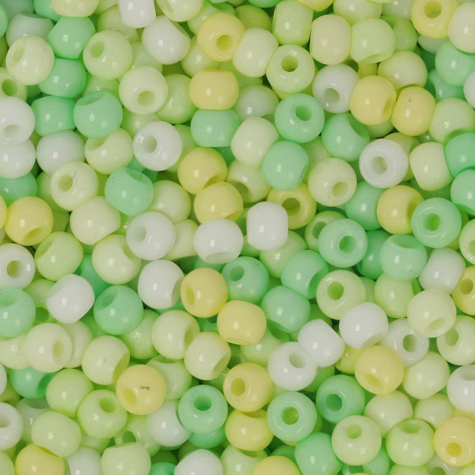 semini by hobbyperline rocailles 6/0 - opaque lime mix | 20gr