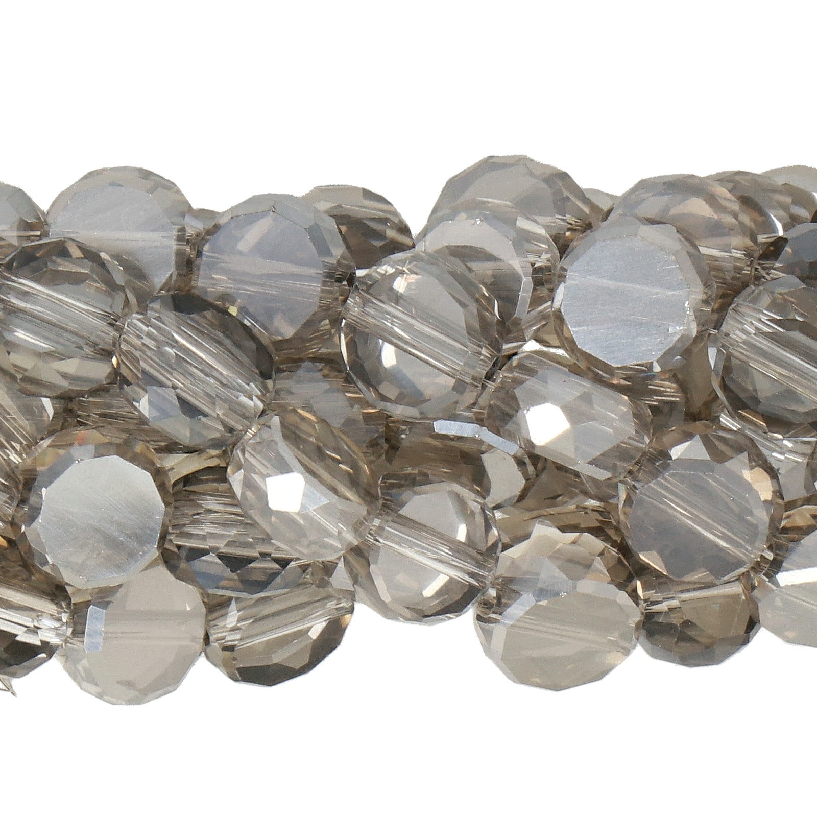 chinese glasperlen sheibe black diamond luster 7,5mm | 25st