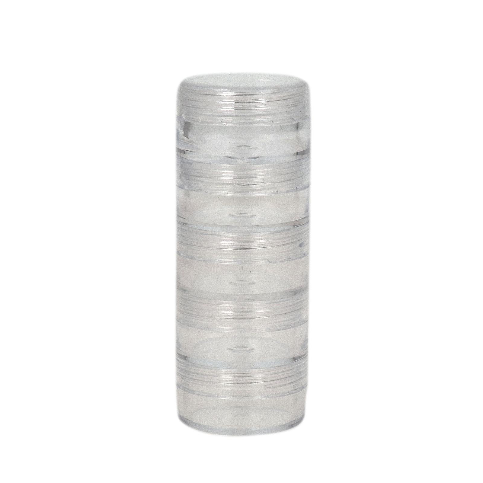 organizer plastic jar - 5 compartments - 7,8x2,8cm | 2pc