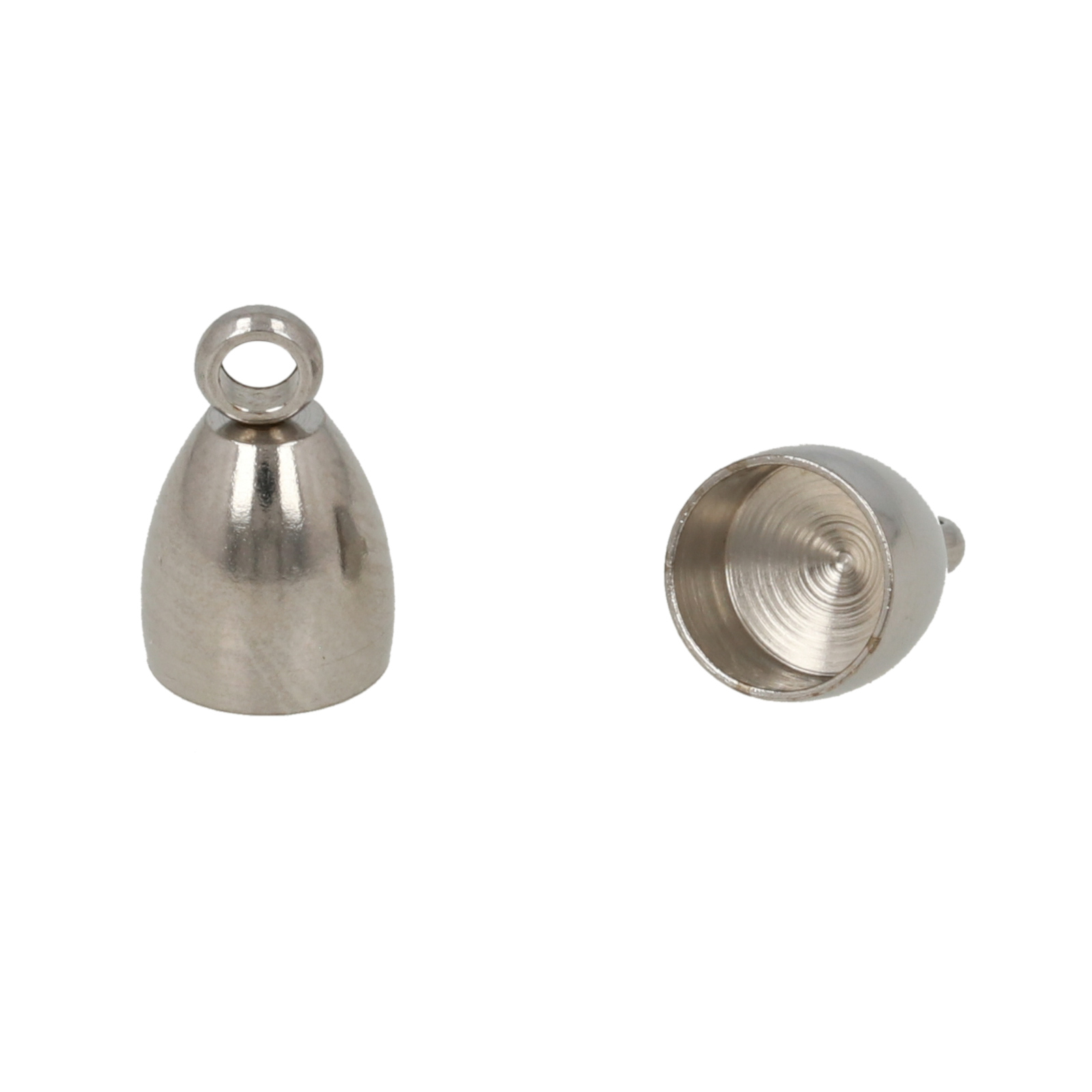 stainless steel crimp end 10x6mm (width 5mm) | 8pc