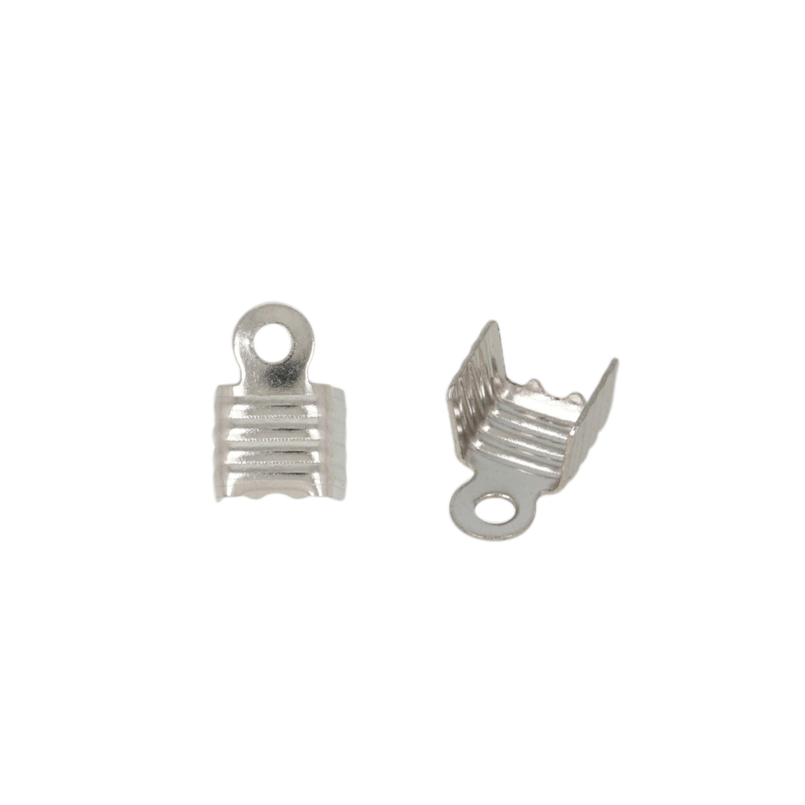 stainless steel crimp end 8x5mm (width 4mm) | 100pc