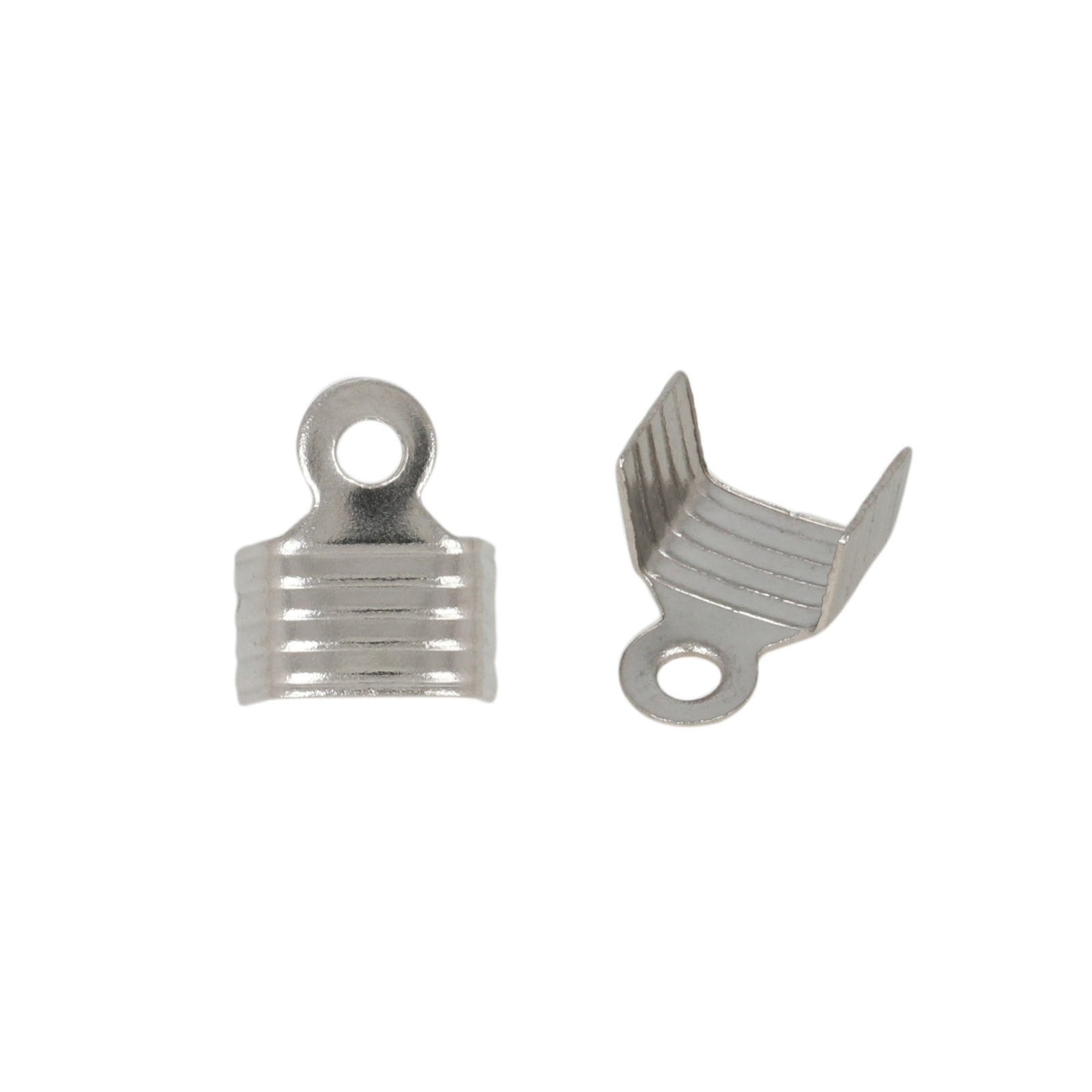 stainless steel crimp end 10x8mm (width 5mm) | 50pc