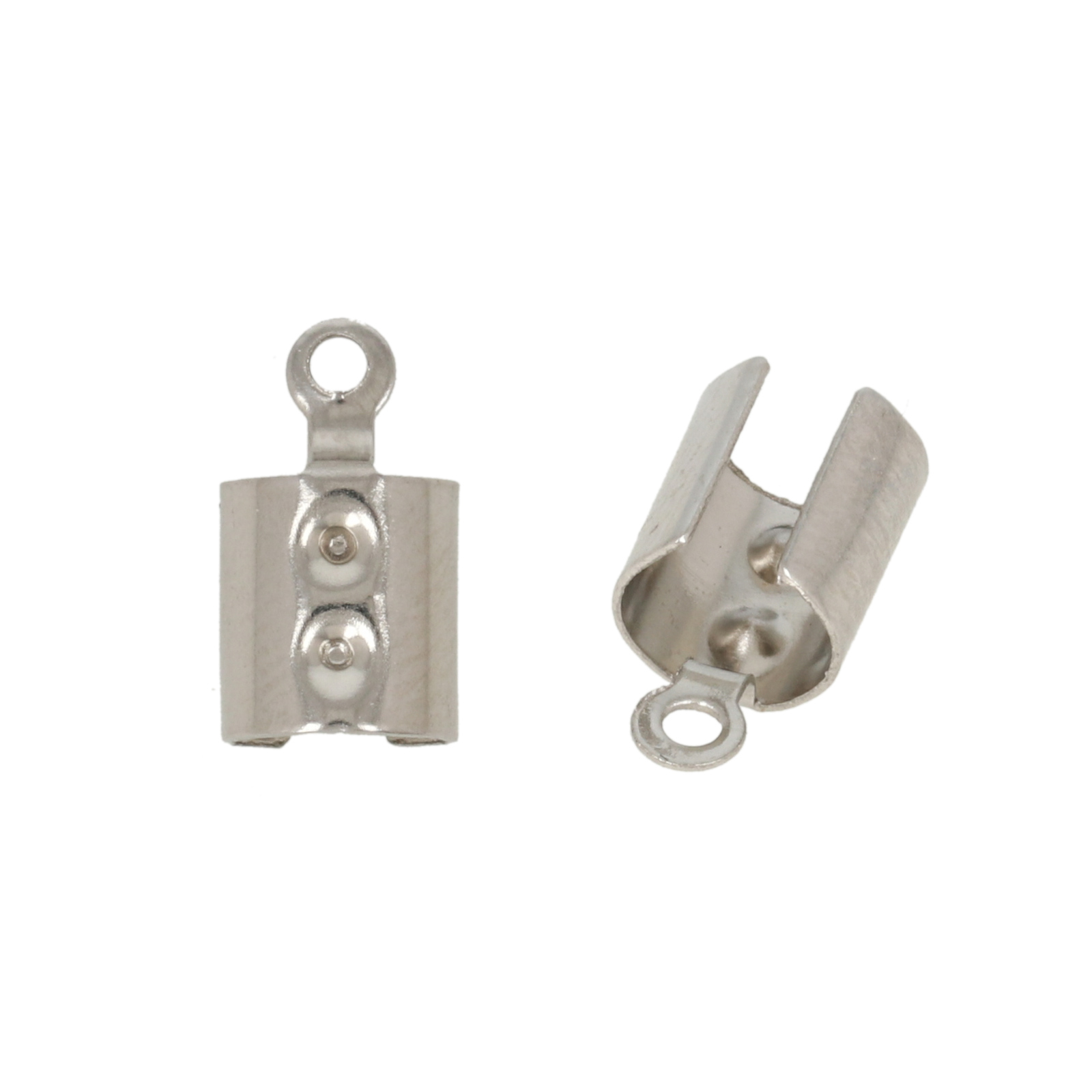 stainless steel crimp end 12x6mm (width 5mm) | 40pc