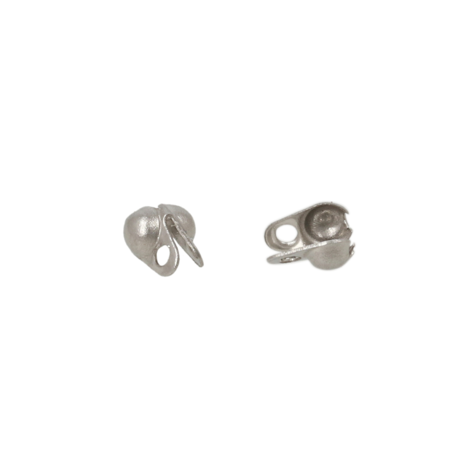 stainless steel ball chain crimp end 4x2mm (width 2mm) | 100pc