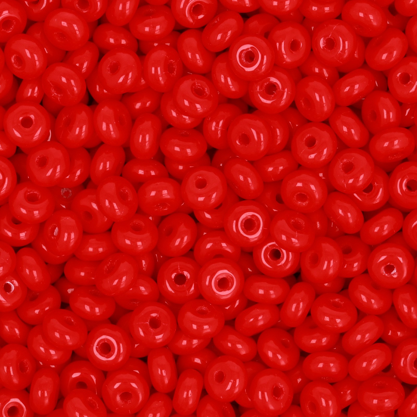 böhmische glasperlen rondelle opaque red 4x2,5mm | 100st