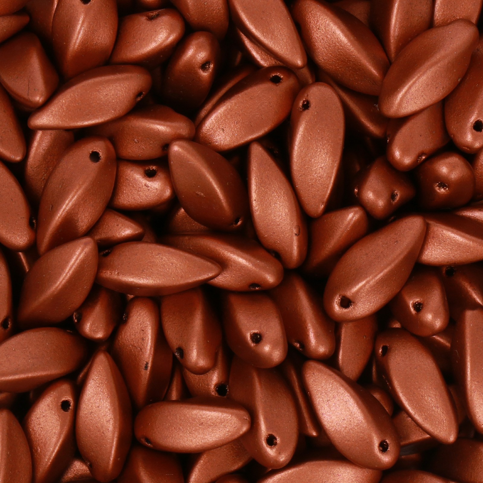 twist glasperlen - crystal bronze copper - 12x6mm | 25st