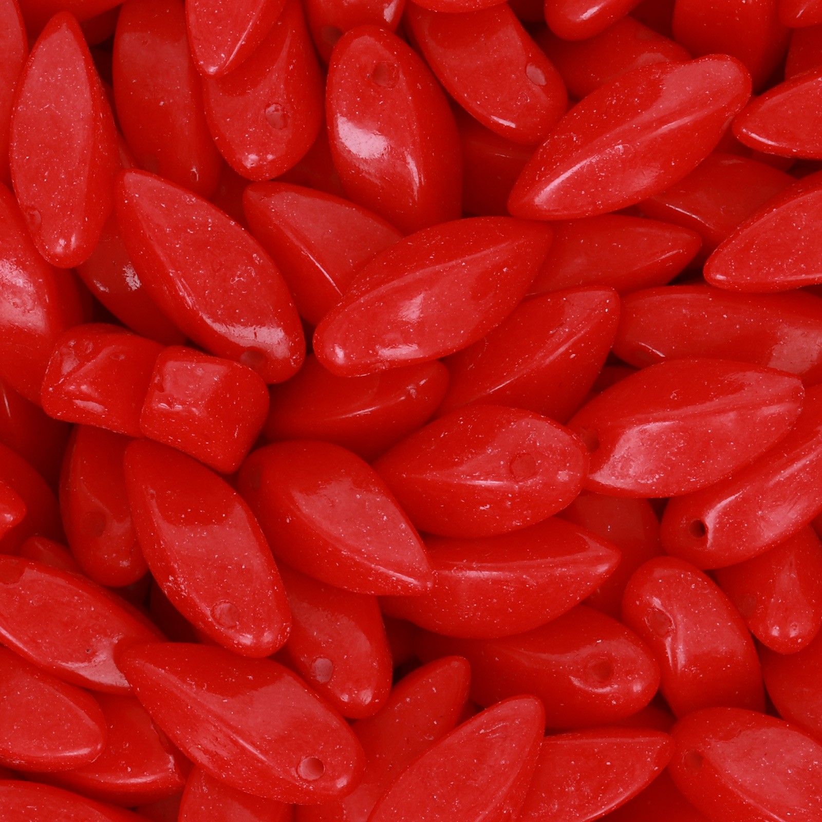 twist glasperlen - opaque red - 12x6mm | 25st