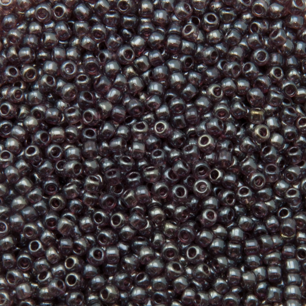 rocaille toho seed beads 11/0 transparent lustered medium amethyst (110b) | 10gr