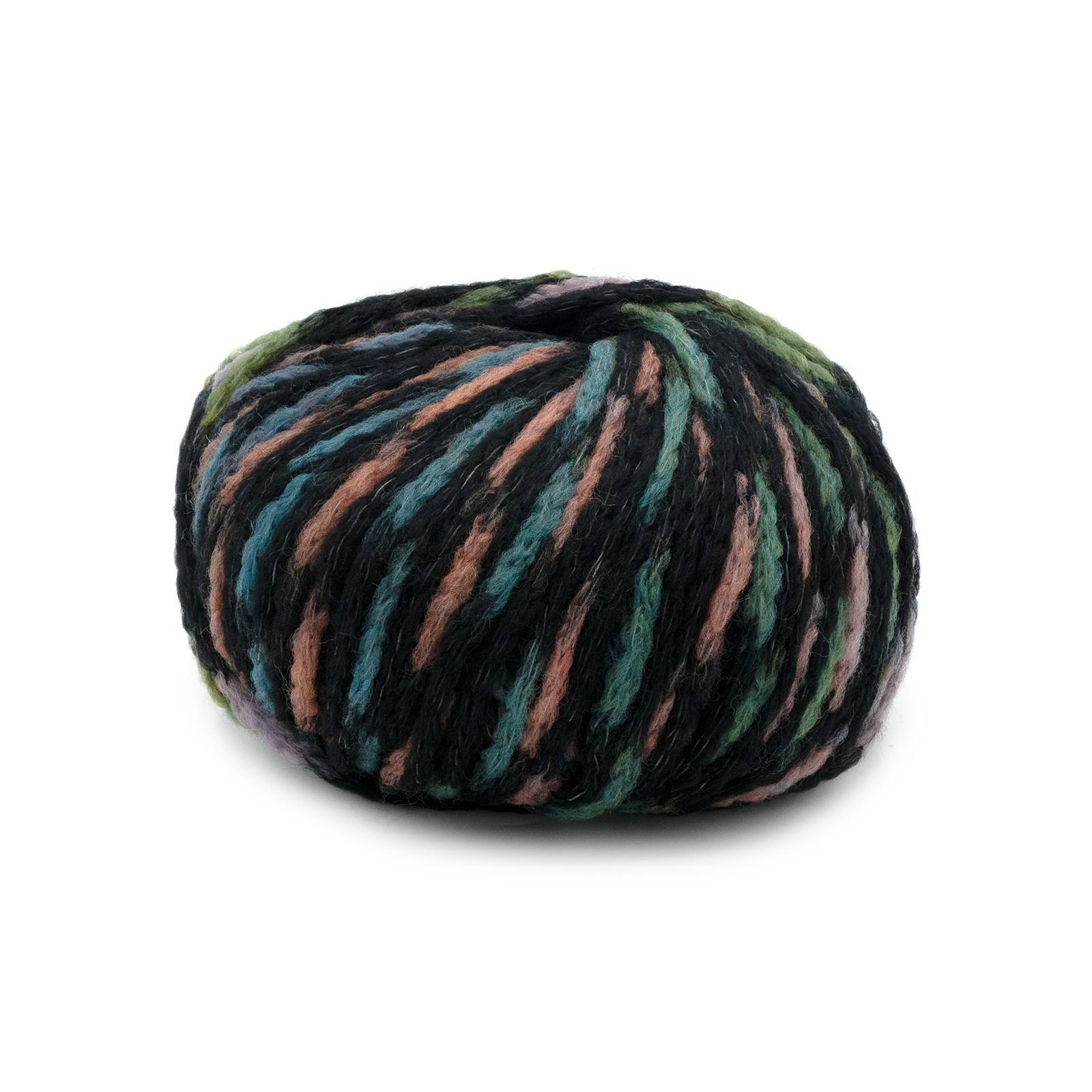 laines du nord ozalee - black/light blue/pink/violet (3) - 50gr (115mt) | 1pc