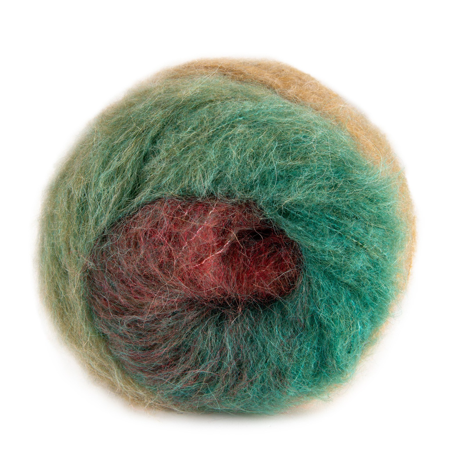 laines du nord poema alpaca - red/green/beige (21) - 100gr (400mt) | 1pc