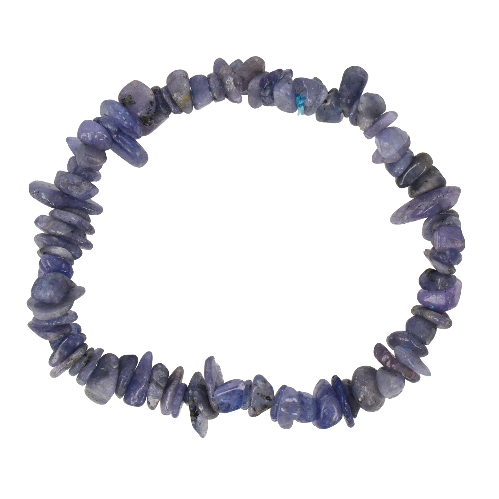 tanzanite elastic bracelets chips 5-10mm | 1pc