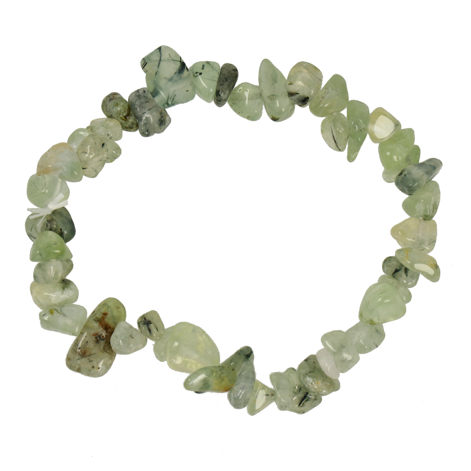 prehnit elastic bracelets chips 5-10mm | 1pc