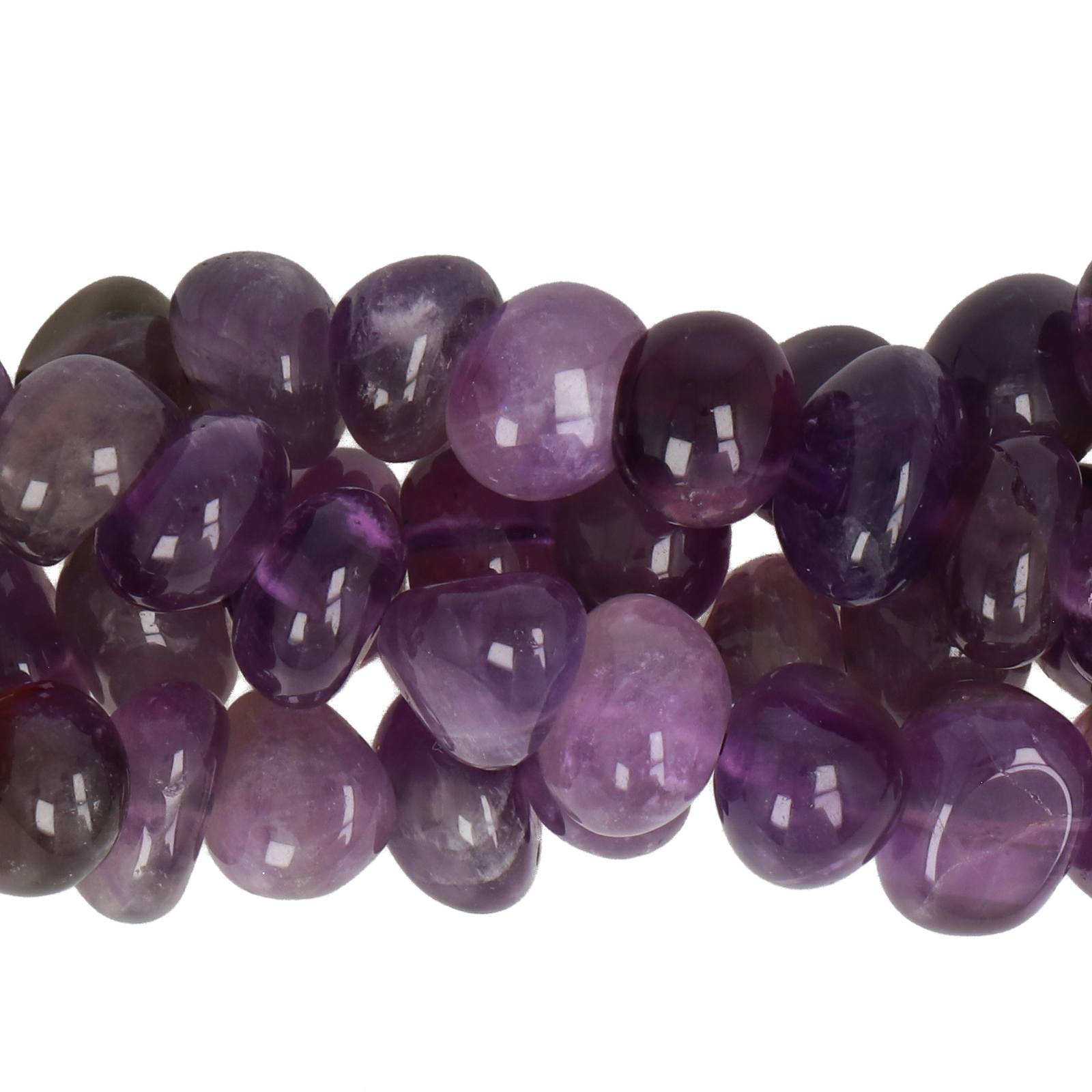 amethyst peeble 8-10mm | 15/16-inch strand