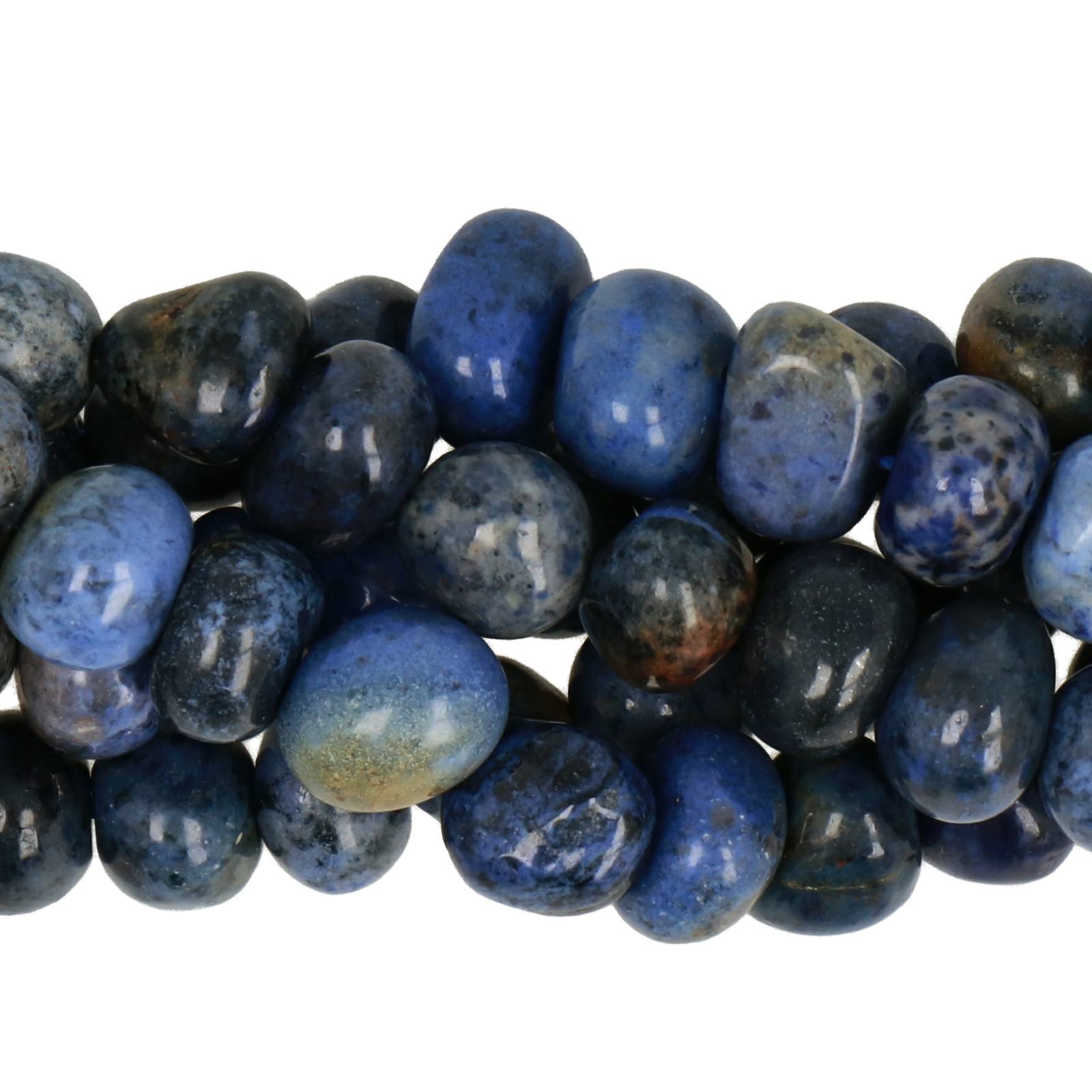 dumortierite peeble 8-10mm | 15/16-inch strand