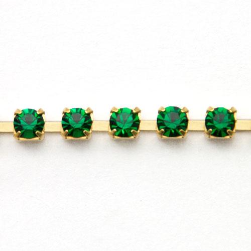 emerald preciosa strass chain pp24 (3mm) | 20cm