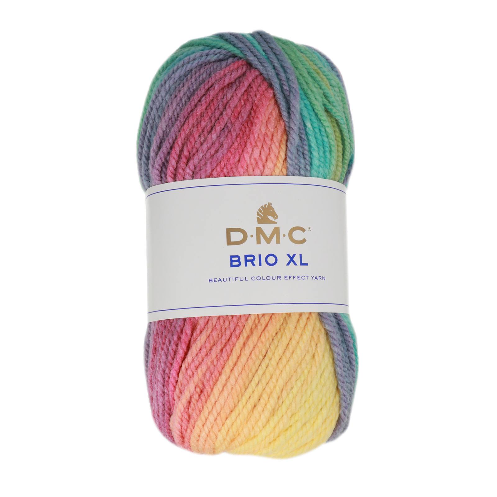 dmc brio xl - yellow/violet/fuchsia (408) - 100gr (115m) | 1pc