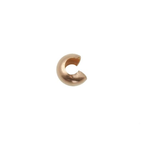 rose gold-filled 14k cover crimp 3mm | 10pc