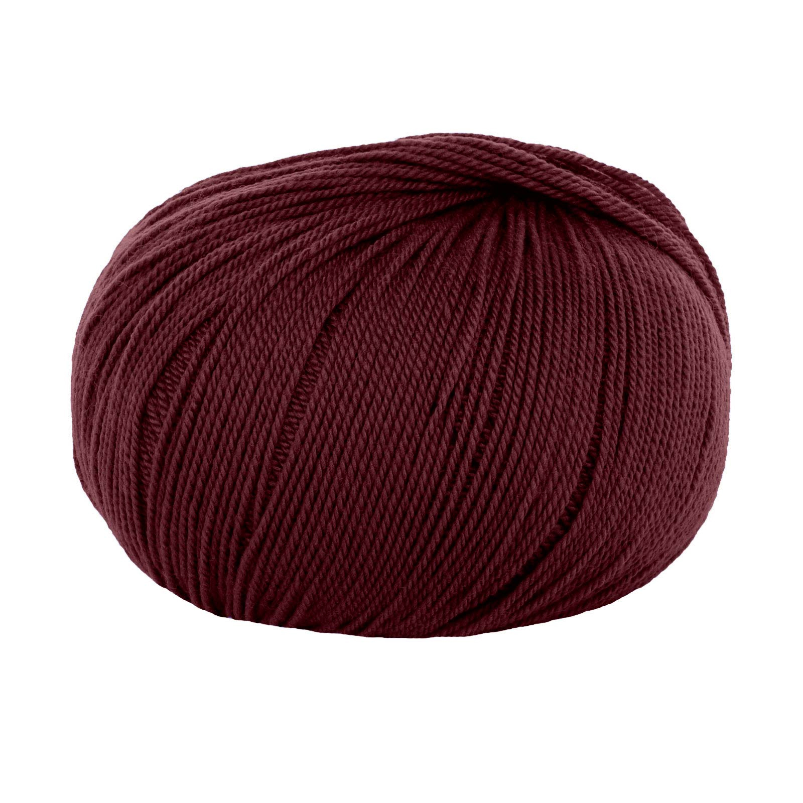 lana gatto perlata d'australia - bordeaux (10107) - 50gr (233mt) | 1st
