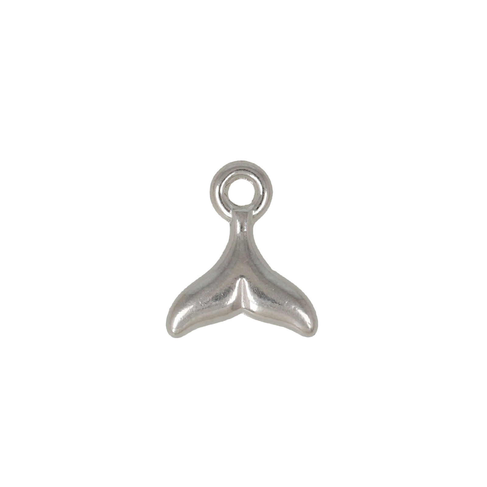 stainless steel whale tail charm 10,5x9mm | 2pc