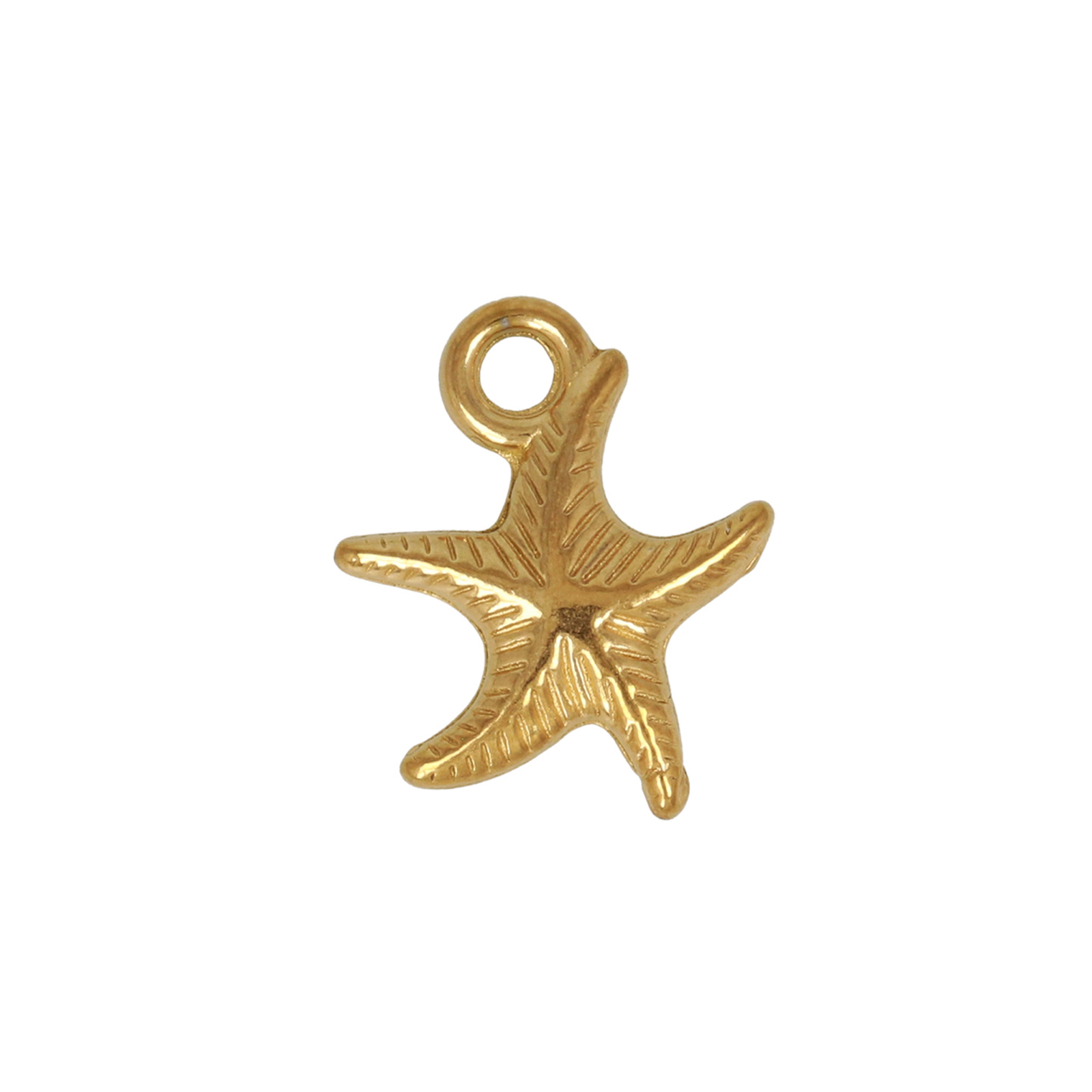 vergoldet edelstahl anhänger seestern 16x12mm | 2st