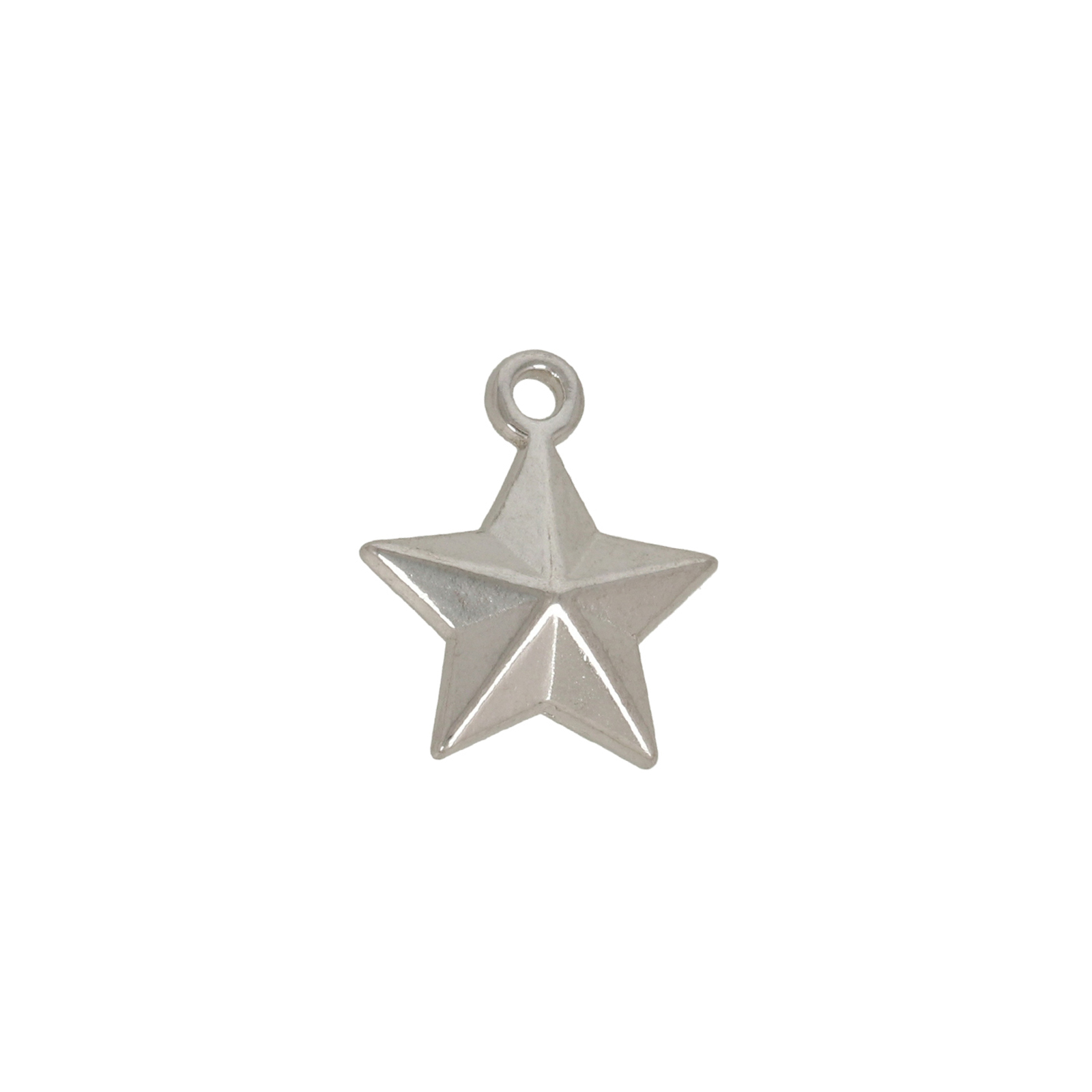 stainless steel star charm 12mm | 2pc