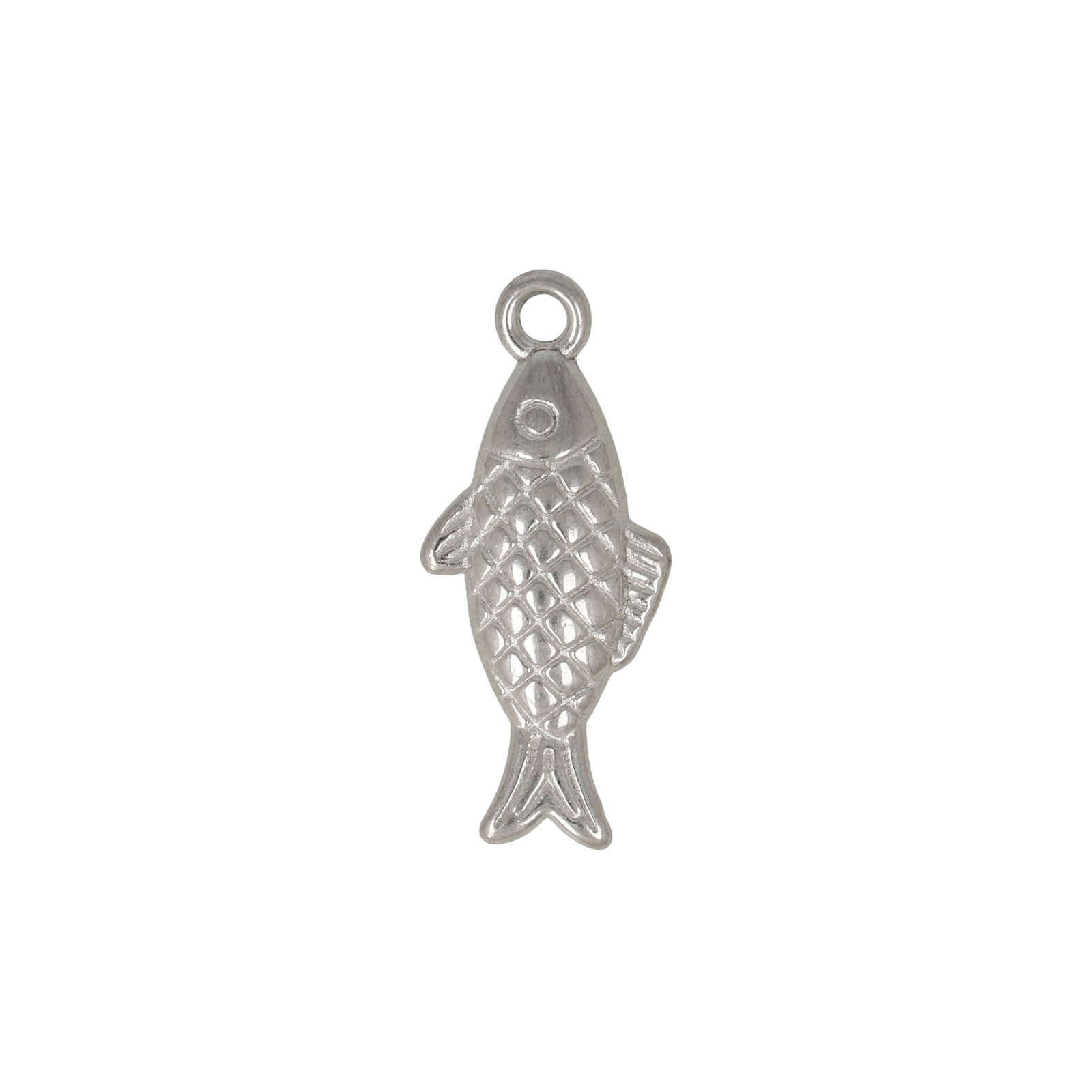 stainless steel fish charm 17x8,5mm | 2pc