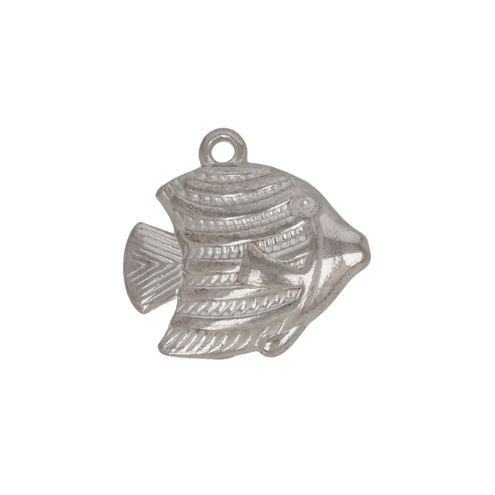 stainless steel indian fish charm 17x13,5mm | 2pc
