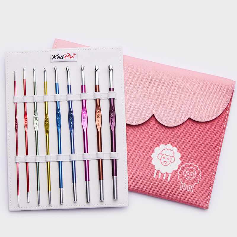 knitpro zing deluxe set single ended crochet hook - 9pcs | 1pc
