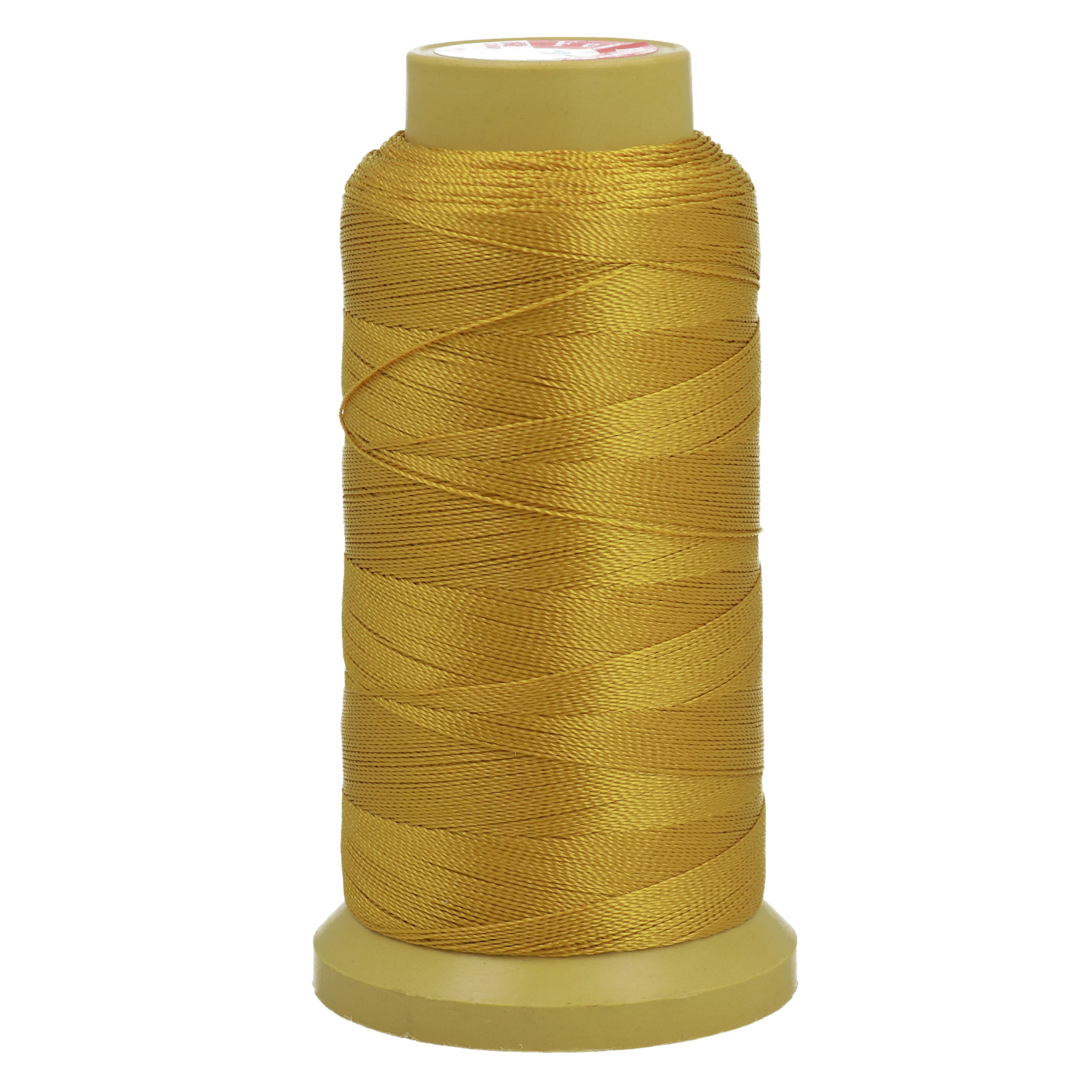 yellow gold polyester thread - size 0,40mm - 600mt spool | 1pc
