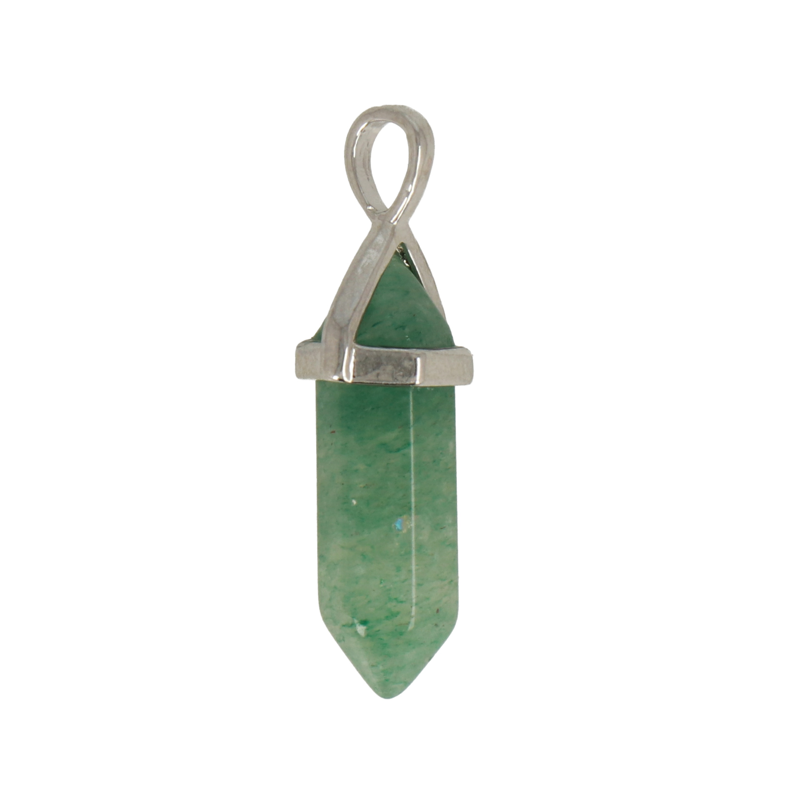 green aventurine pendant double point 30x6mm | 2pc