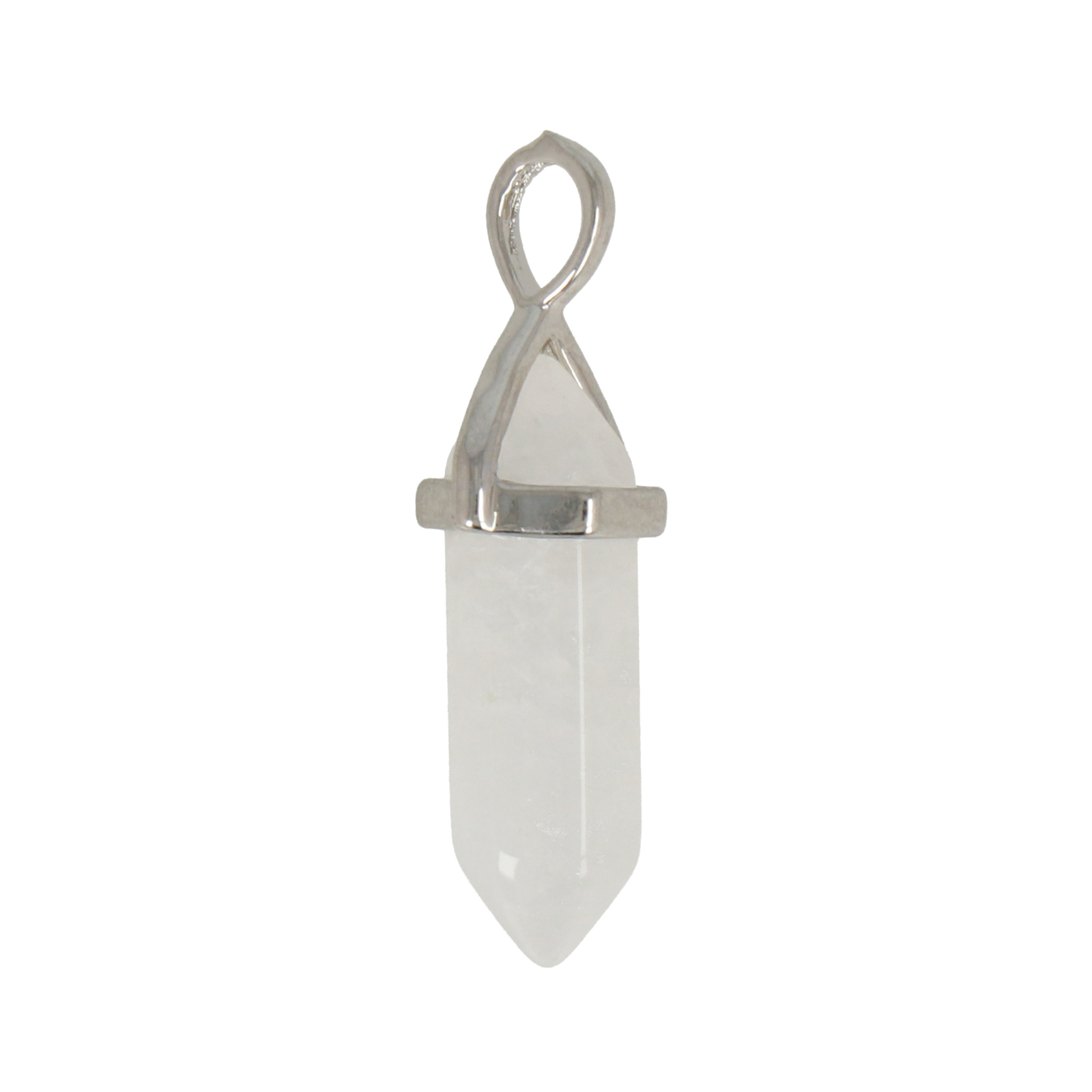 rock crystal pendant double point 30x6mm | 2pc
