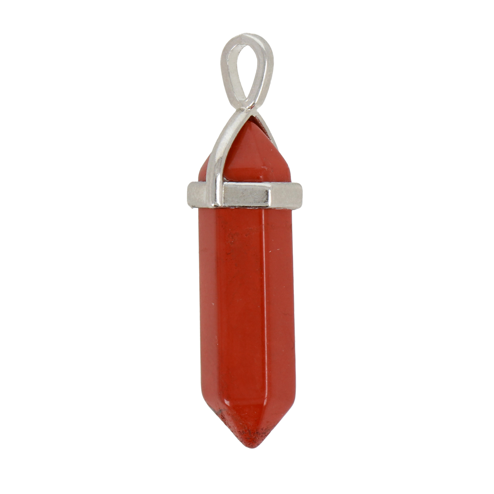red jasper pendant double point 39x8mm | 2pc