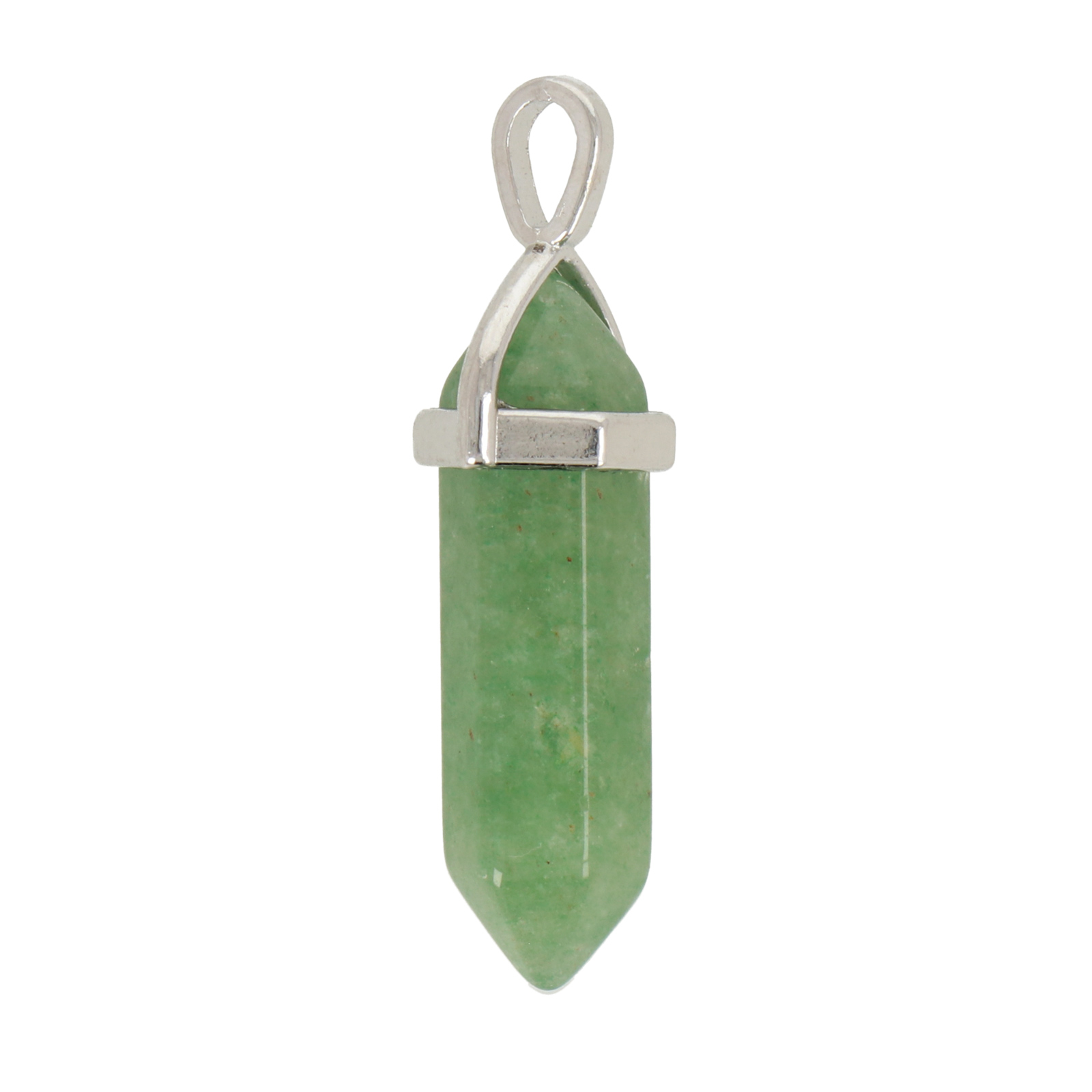 green aventurine pendant double point 39x8mm | 2pc