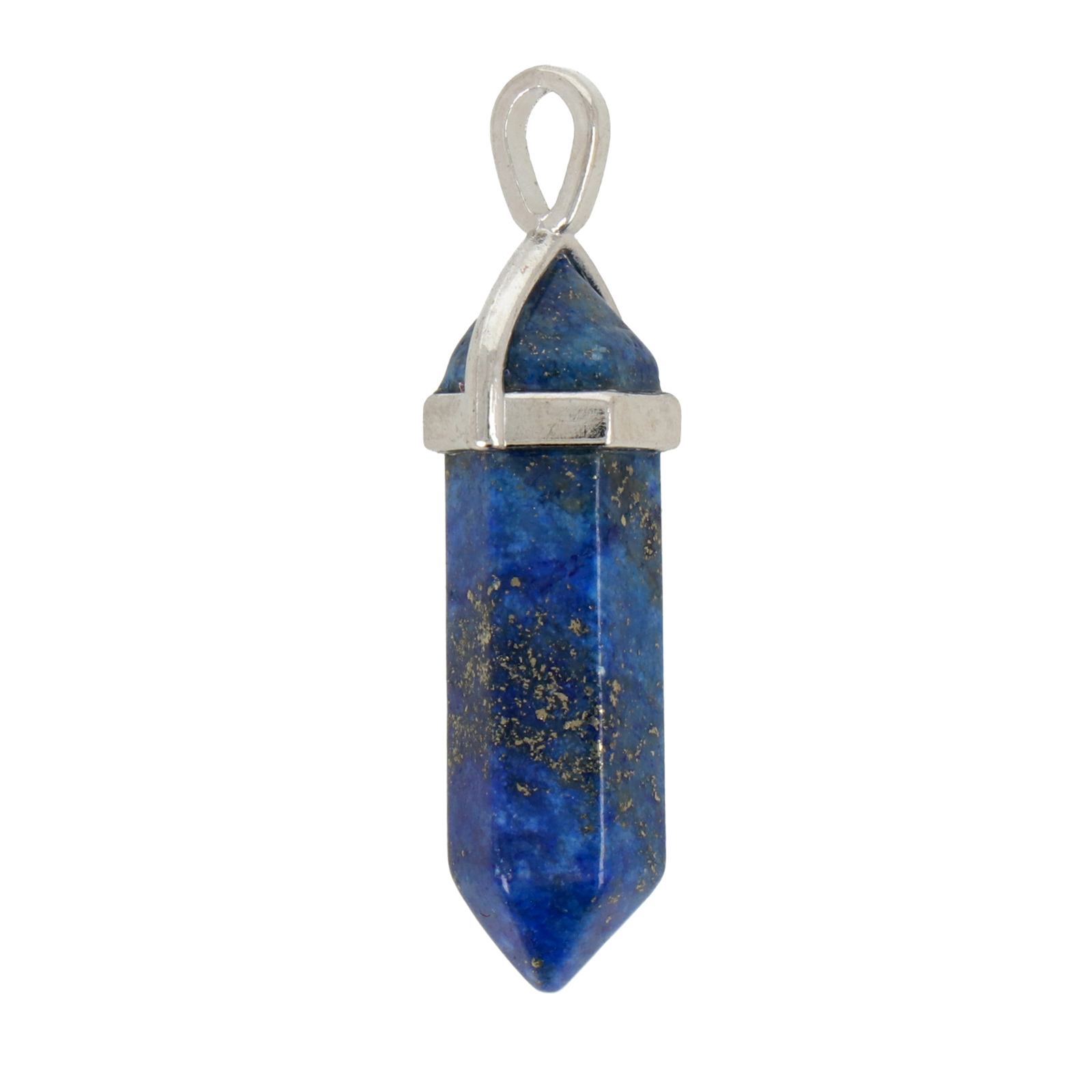dyed lapislazuli pendant double point 39x8mm | 2pc