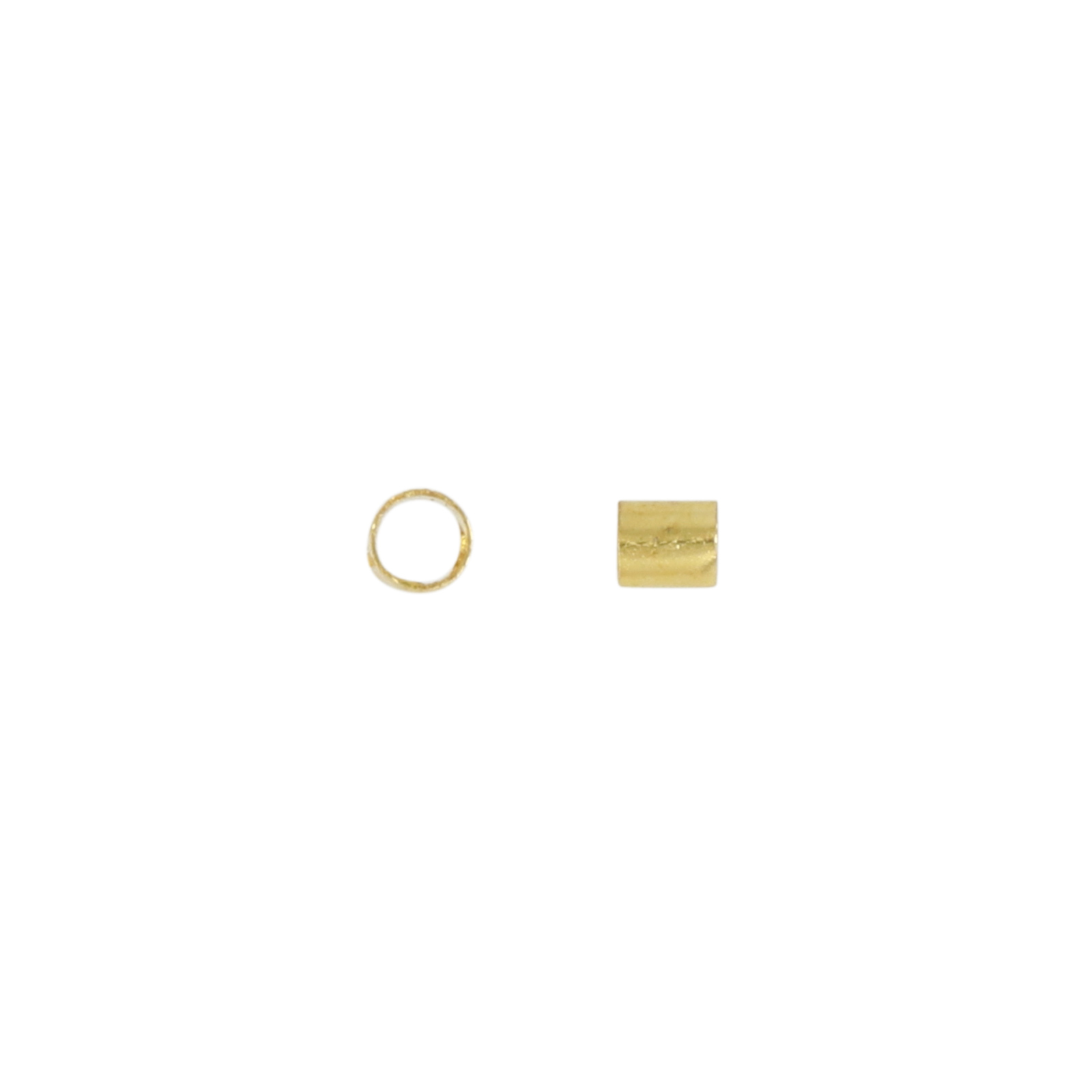 gold plated crimp tubes 2mm | 200pc