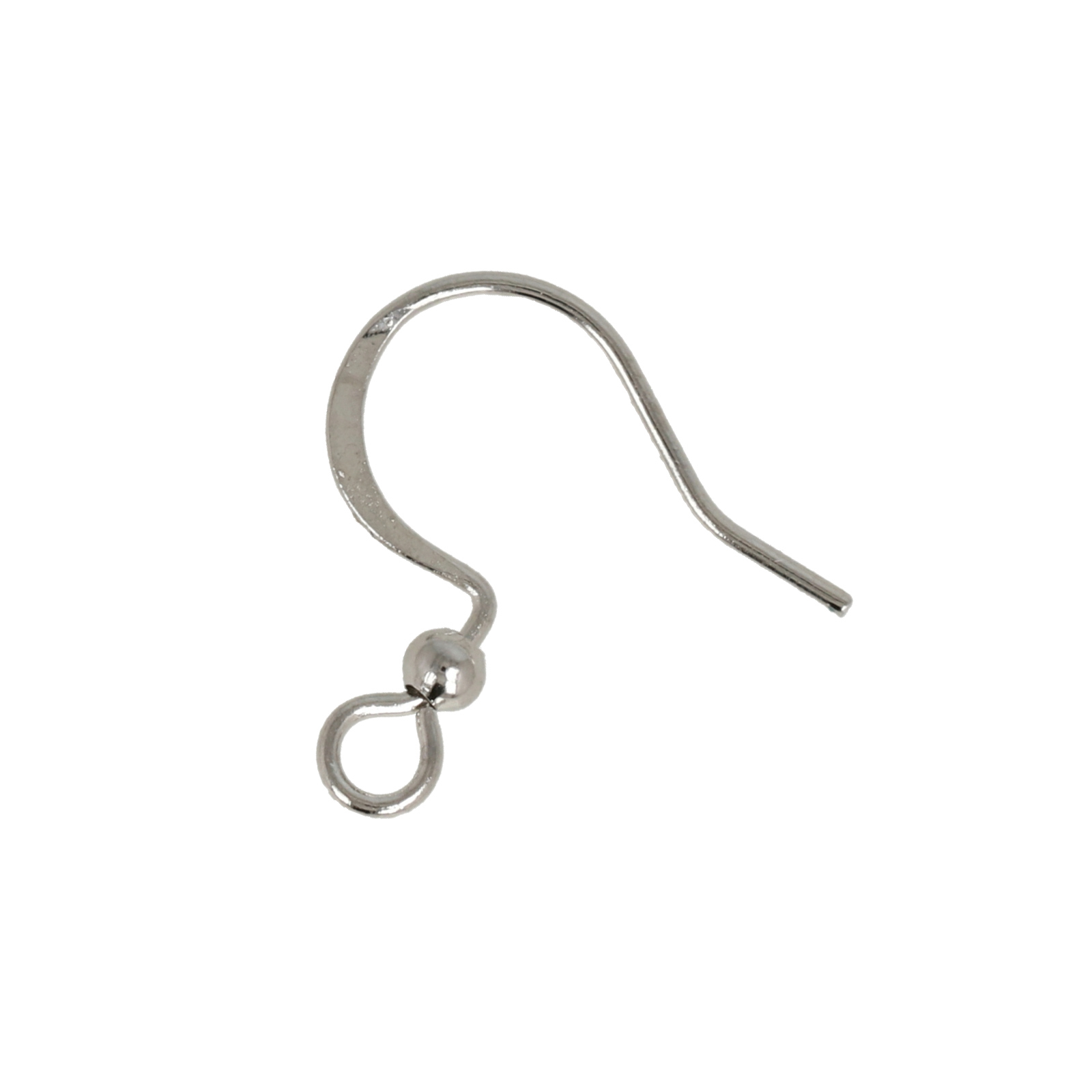 ohrhaken brisuren versilbert rhodium 16mm | 50st