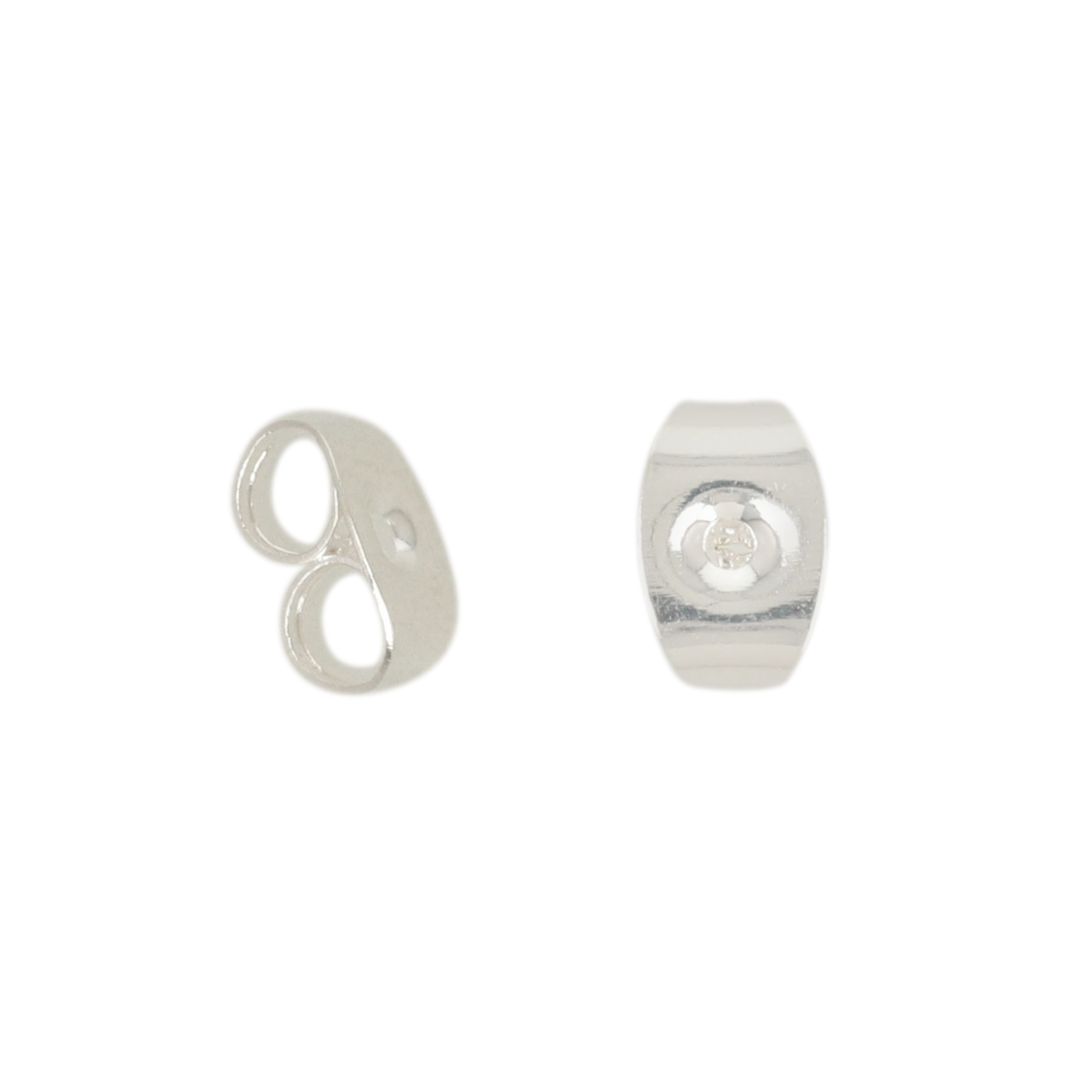 ohrstopper versilbert 6mm | 50st