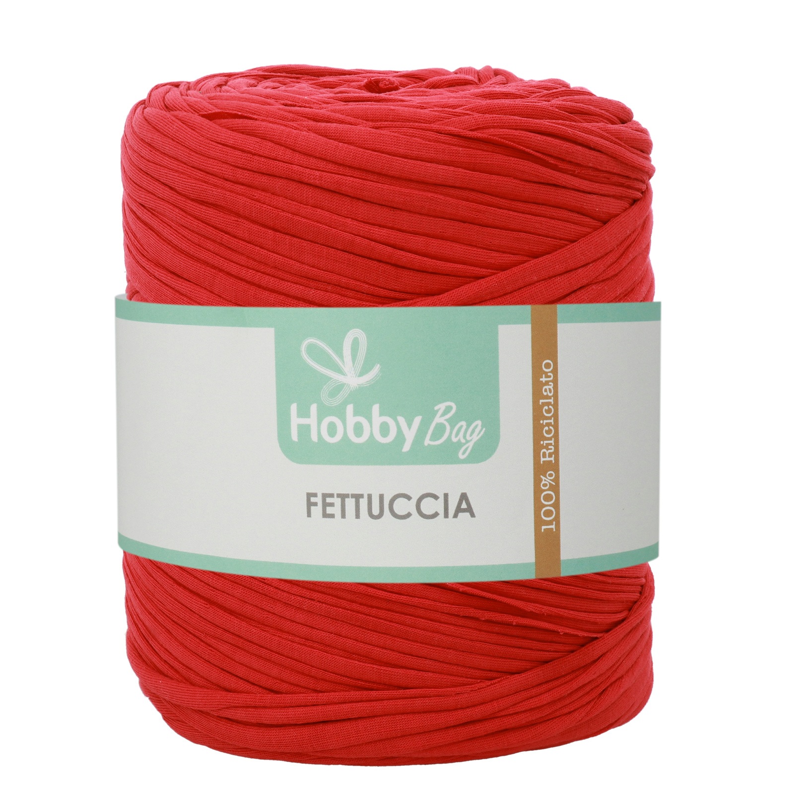 hobbybag t-shirt yarn fettuccia regular - vintage rot - 700-900gr ca. (110-130mt) | 1st