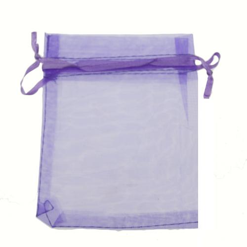 organza beutel purpur 120x100mm | 12st